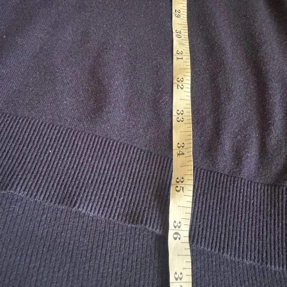 Lauren Ralph Lauren Navy V-Neck Sweater Dress - Picture 5 of 6